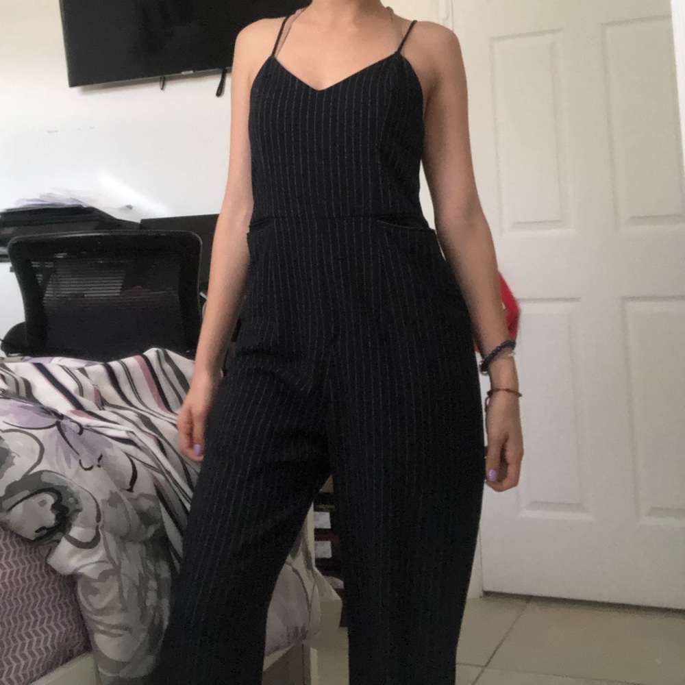 Anthropologie black jumpsuit